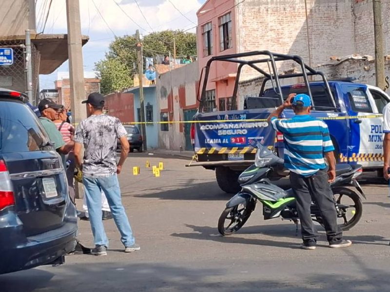 Un hombre herido tras ser baleado en la colonia Las Heras en Irapuato