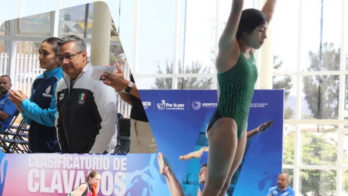 Fernando Platas destaca el compromiso de Guanajuato con los clavados durante el Nacional Juvenil en León - Foto: Code Gto.
