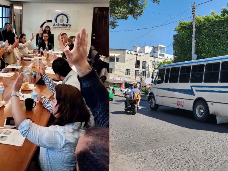 Pide difunto extender concesión de ruta por 15 años… y lo aprueba unánimemente cabildo de Acámbaro