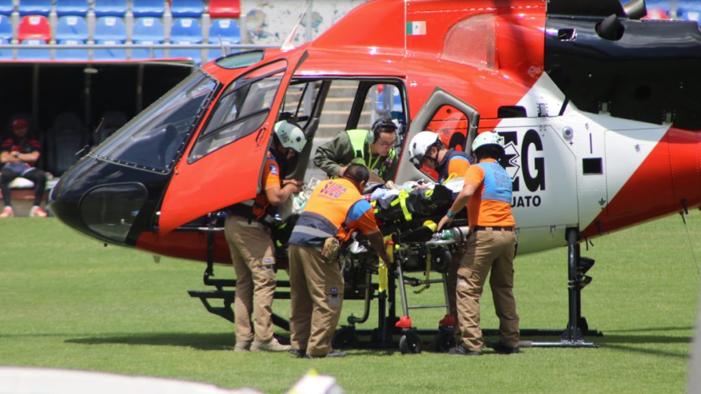 traslado en helicóptero