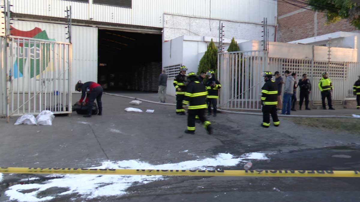 incendio en fábrica