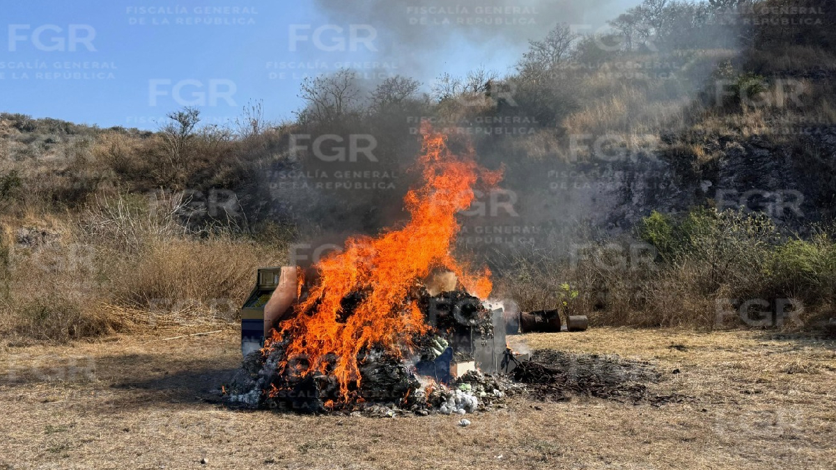 incineración de drogas en León