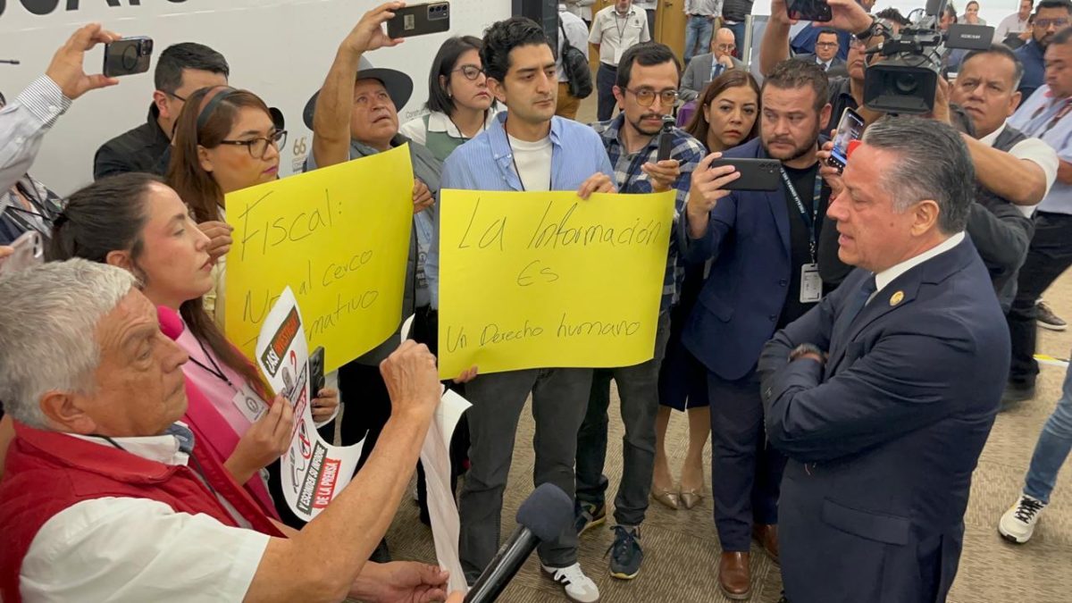 manifestación ante fiscal 01 foto Cortesía