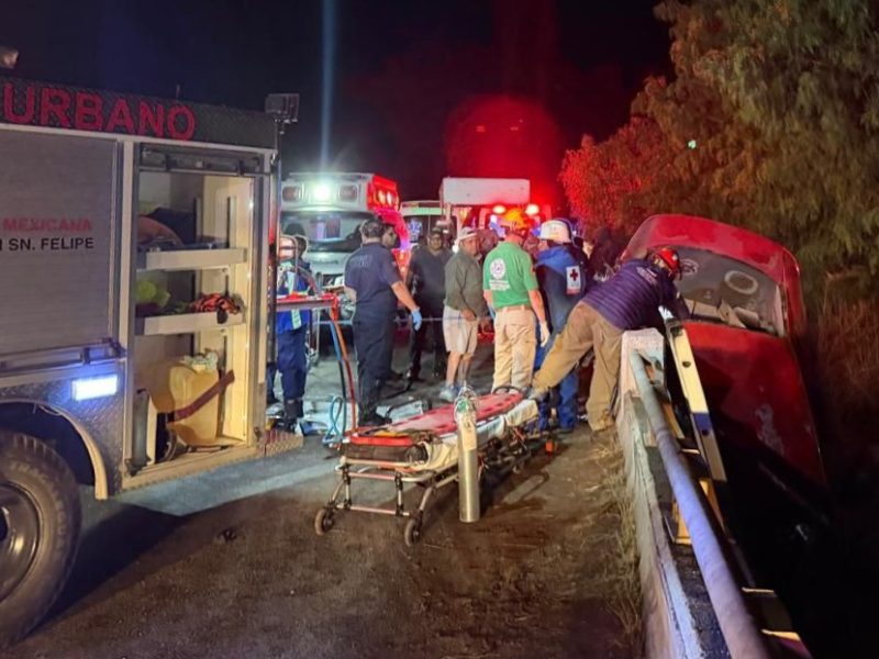 Un hombre muere y dos quedan lesionados tras accidente en la San Felipe-Villa de Reyes