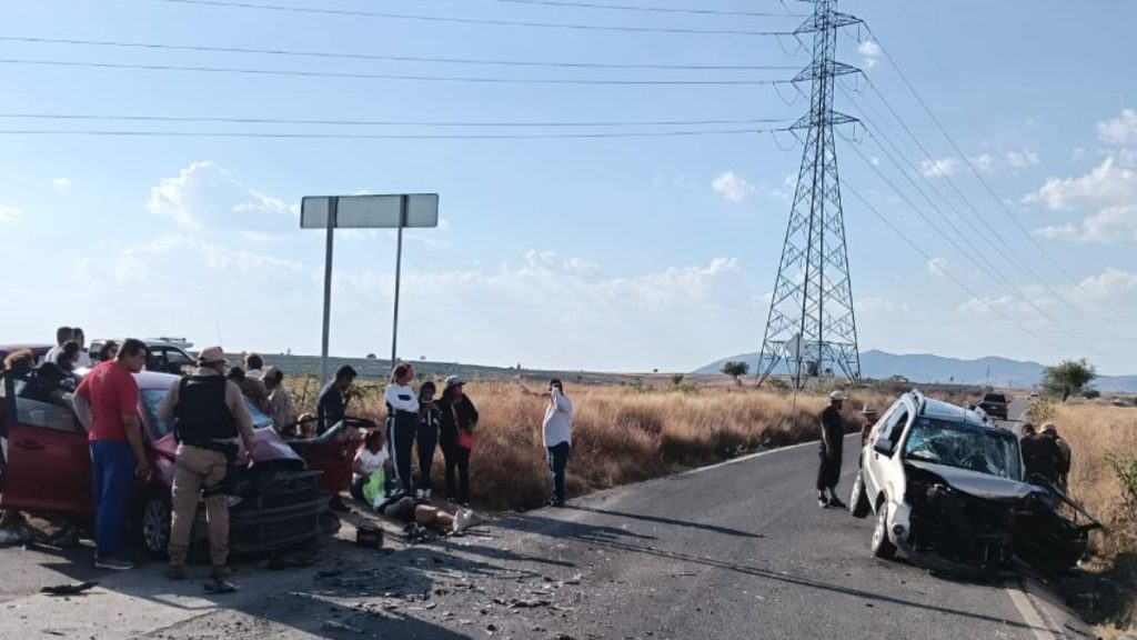 Accidente en carretera a la Presa de La Purísima