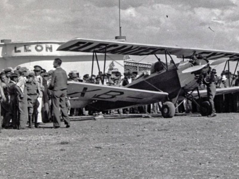 Los primeros aviones en León y la tragedia de 1947