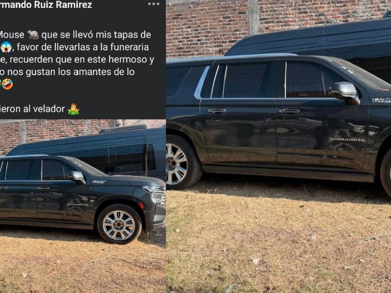Denuncia Alcalde de Juventino Rosas robo de autopartes a su camioneta