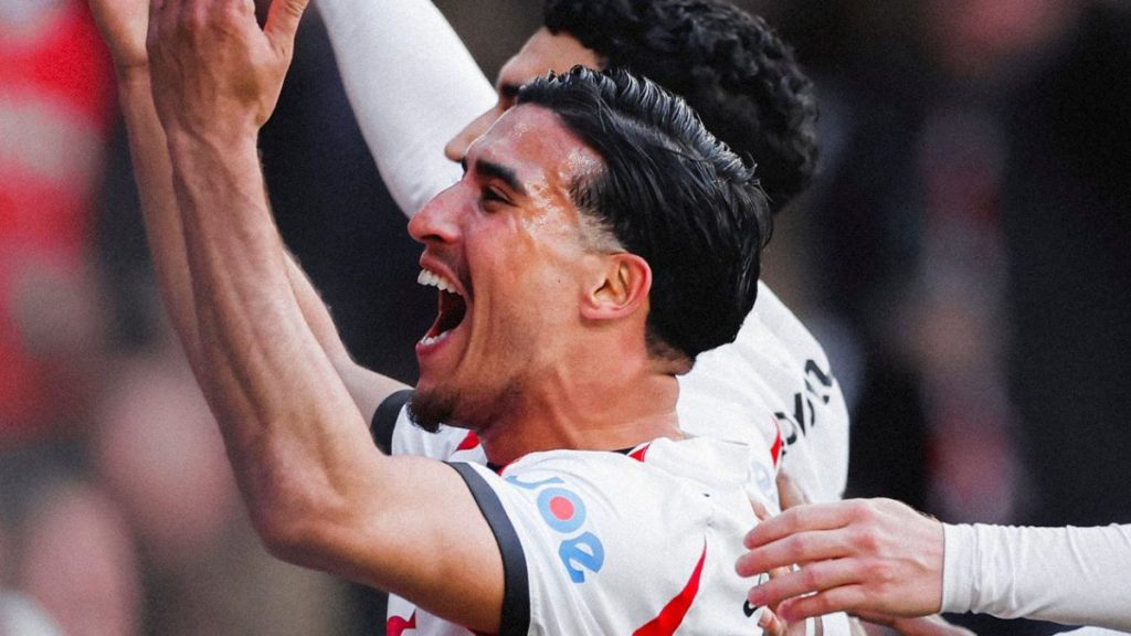 PSV celebrando su triunfo del sábado ante Utrecht. Foto: PSV Oficial.