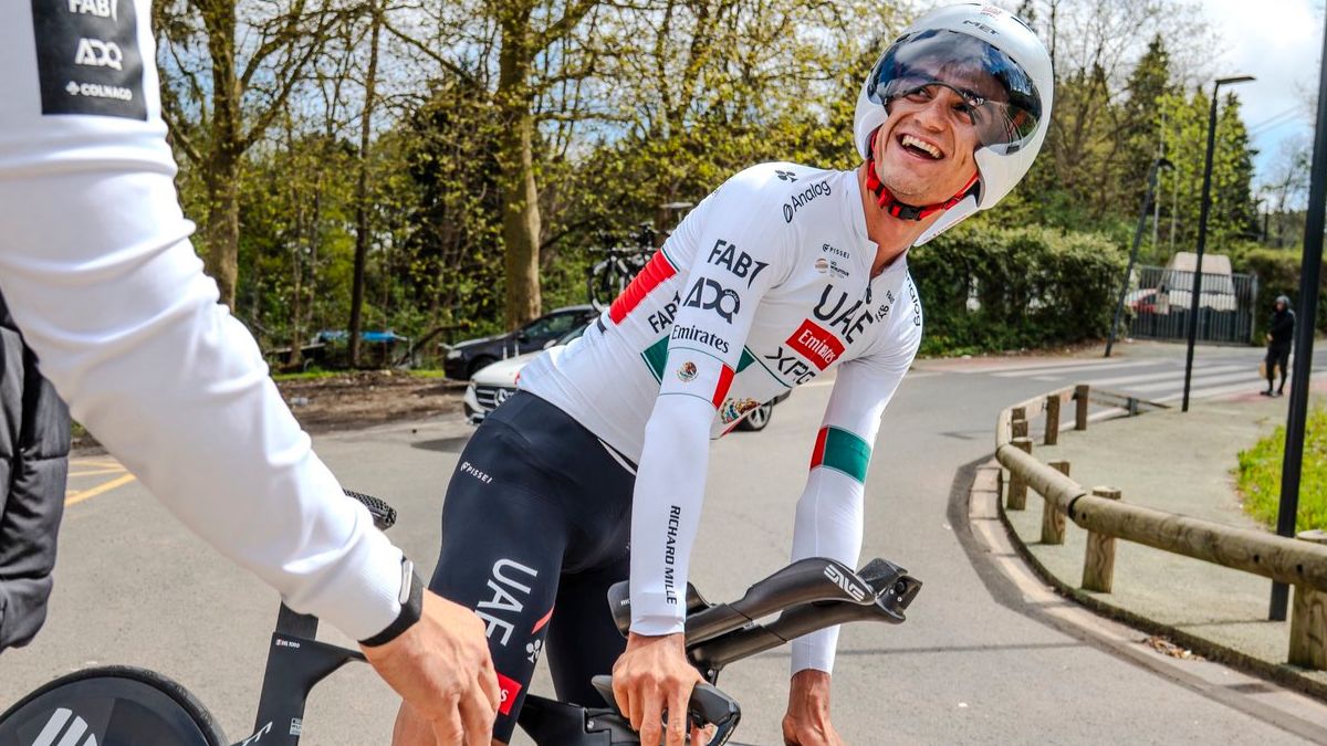 Isaac del Toro en su preparación para Itzulia 2026. Foto: Team UAE Emirates Oficial.