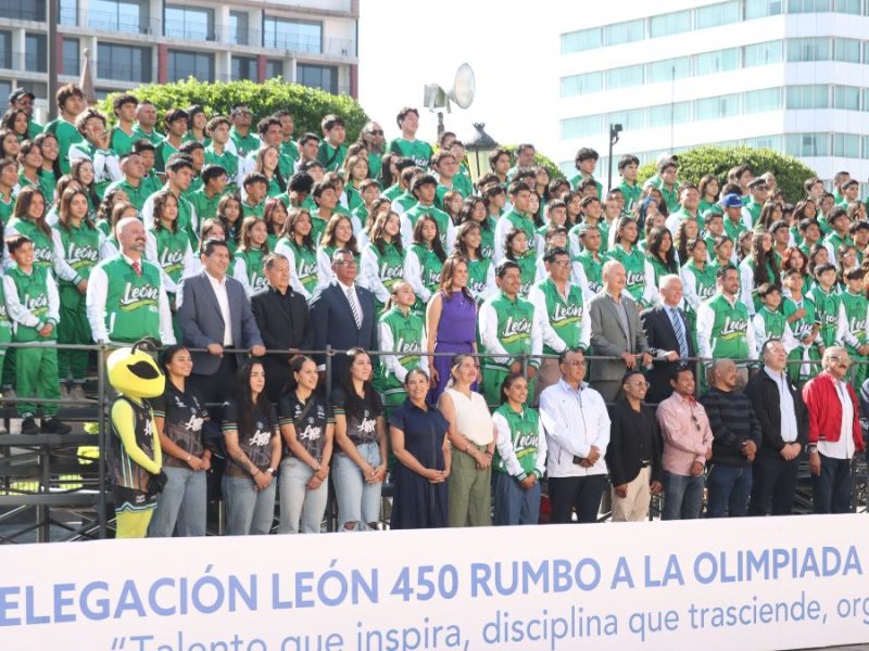 Abanderan a más de 450 leoneses para la Olimpiada Nacional 2026