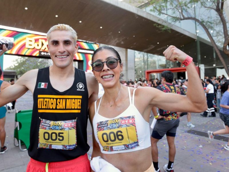 Francisco González y Natali Mendoza ganan el Medio Maratón BJX 2026