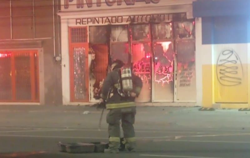 Incendio de bodega en Celaya