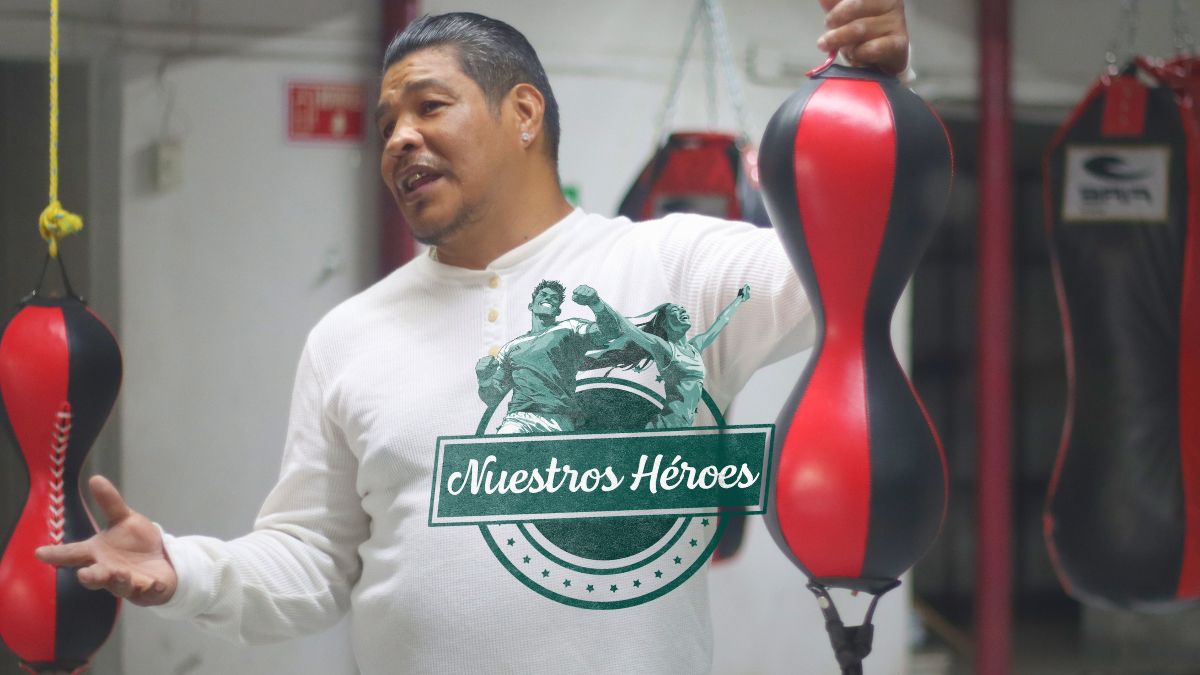 José Luis Zertuche en el gimnasio en el que entrena a jóvenes. Mary Ochoa.