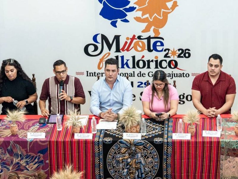 Valle de Santiago será sede del Mitote Folklórico Internacional Guanajuato 2026