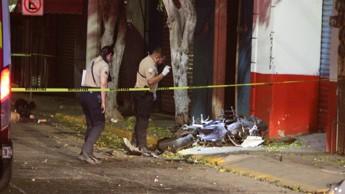 Motociclista murió en Centro de León