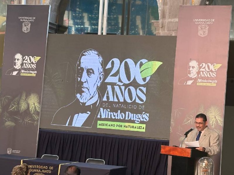 Conmemoran en Guanajuato el bicentenario del natalicio de Alfredo Dugés