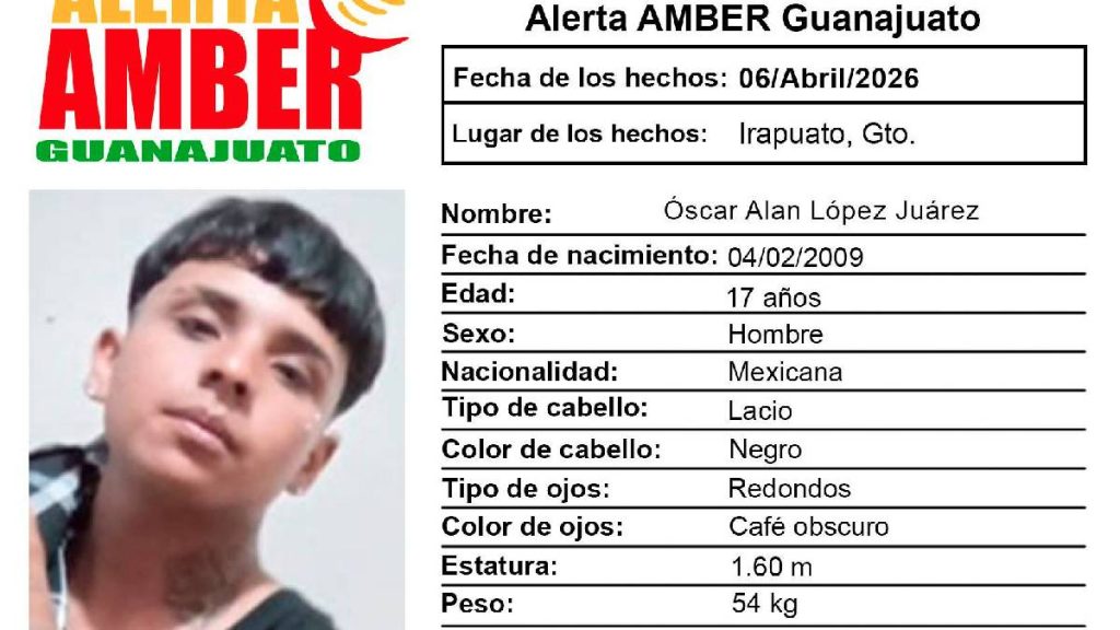 Óscar Alan López Juárez desaparecido