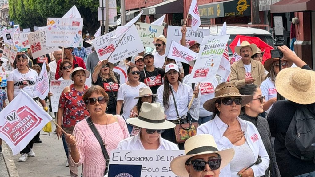 Protesta contra Acueducto Solís-León