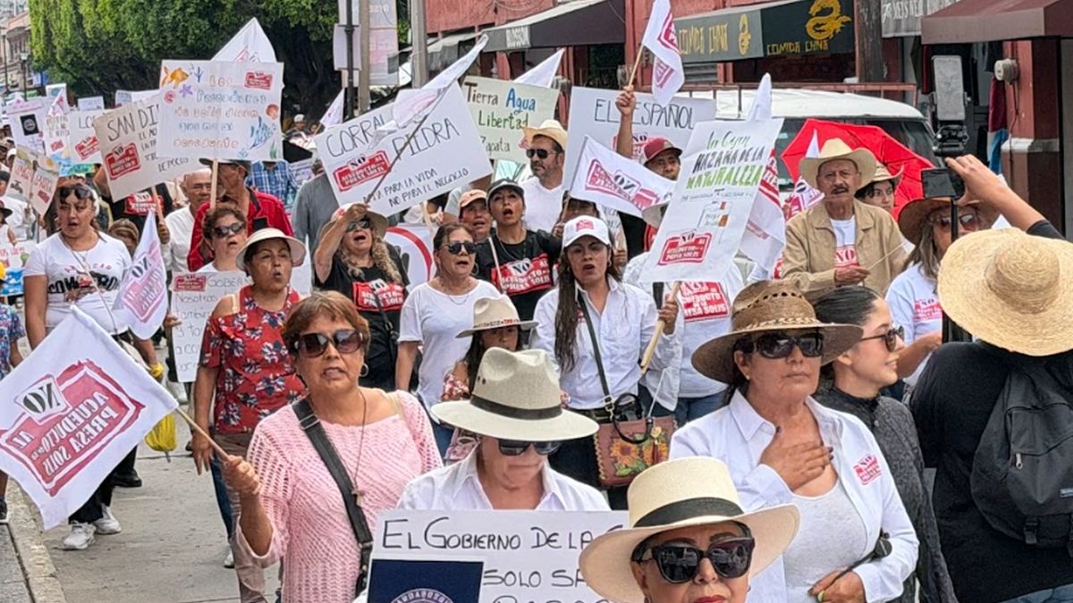 Protesta contra Acueducto Solís-León