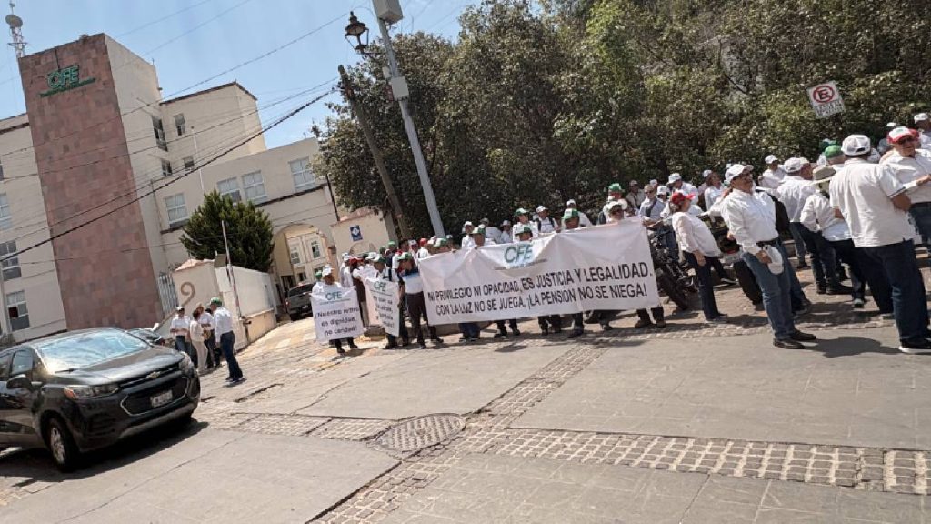 Protestas jubilados CFE Guanajuato