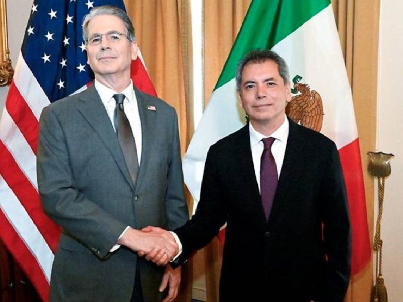 Secretarios de Hacienda de México y el de Tesoro de EE. UU. abordan revisión del T-MEC