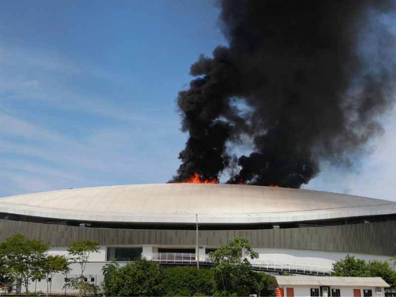Se incendia velódromo del Parque Olímpico de Río de Janeiro