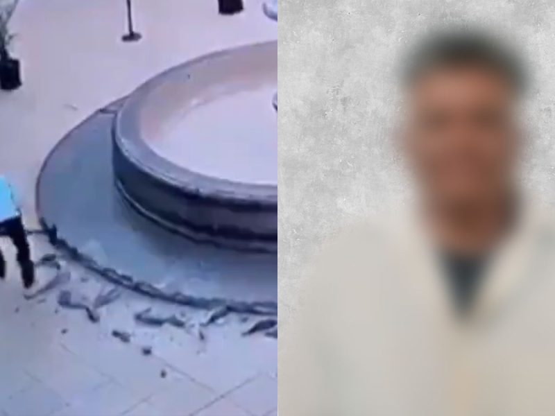 Encarcelan a hombre que destrozó fuente de Celaya tras ser ‘enviado por Dios’