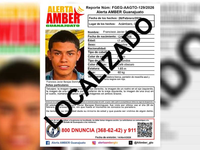 Trágico desenlace en Acámbaro: Localizan sin vida a Francisco Javier Barajas, desapareció en febrero