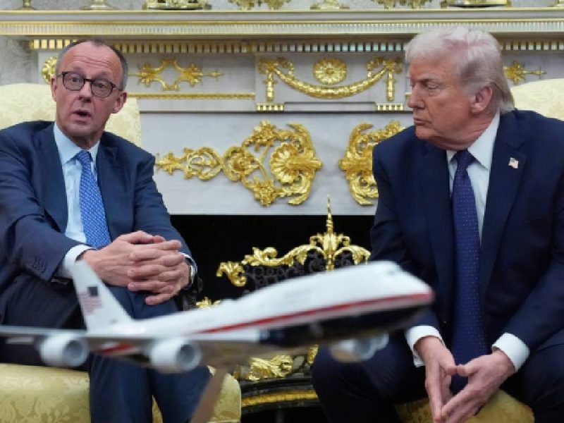 Lanza Donald Trump nueva amenaza contra Alemania por tensiones en Irán