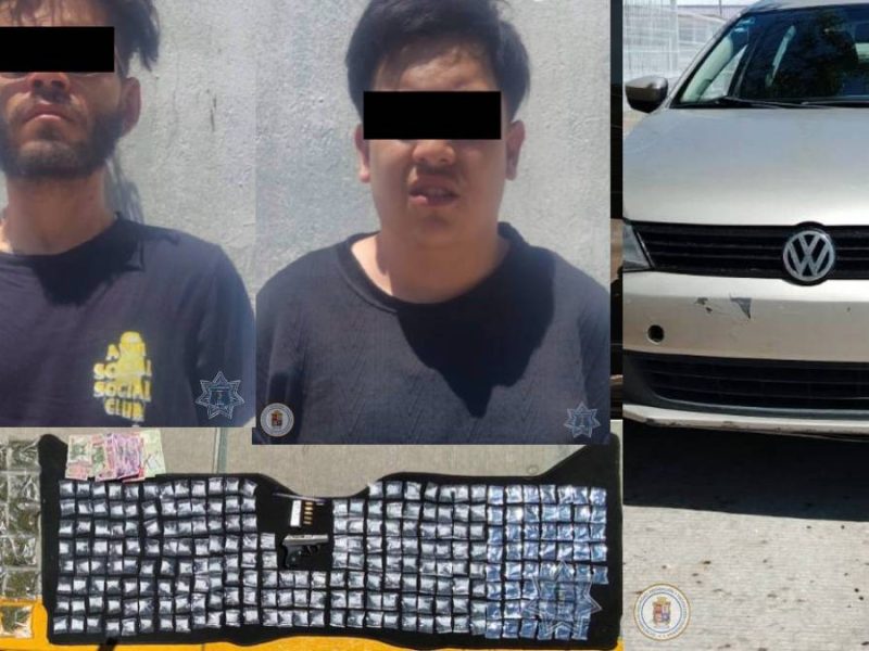 Detienen a dos distribuidores de droga con arma, cartuchos y dinero en efectivo en El Cortijo