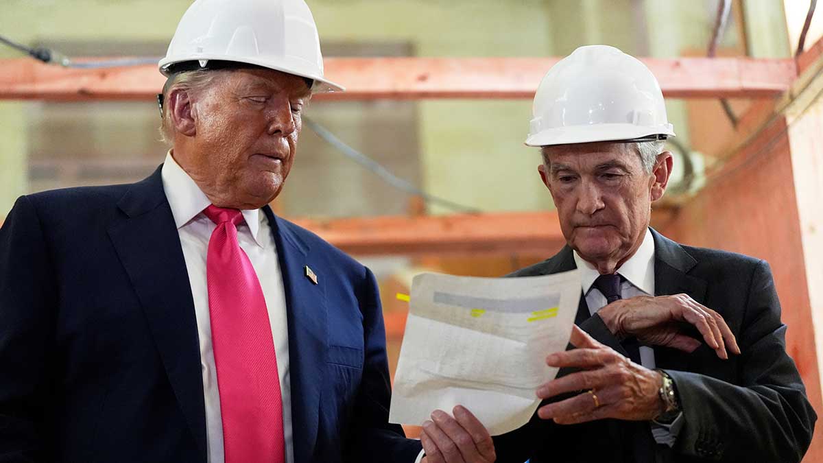 Donald Trump y Jerome Powell