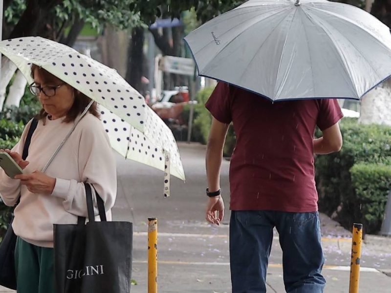 Activan alerta amarilla por tormentas y granizo en seis estados del centro del país