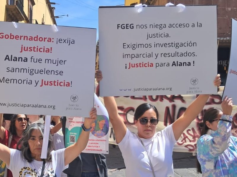 FGE tiene 15 días para avanzar en la investigación del asesinato de Alana en San Miguel de Allende