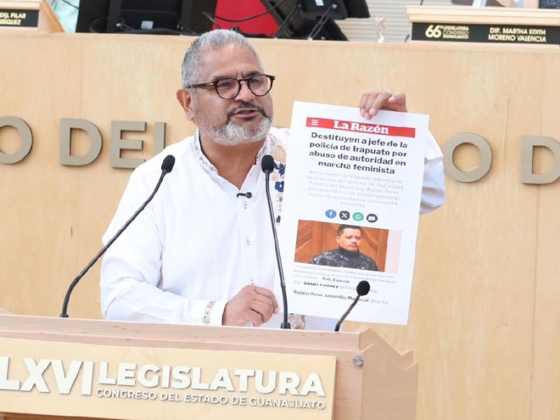 Cuestiona diputado nombramiento de Rubén Omar Jaramillo como titular de Seguridad en Silao