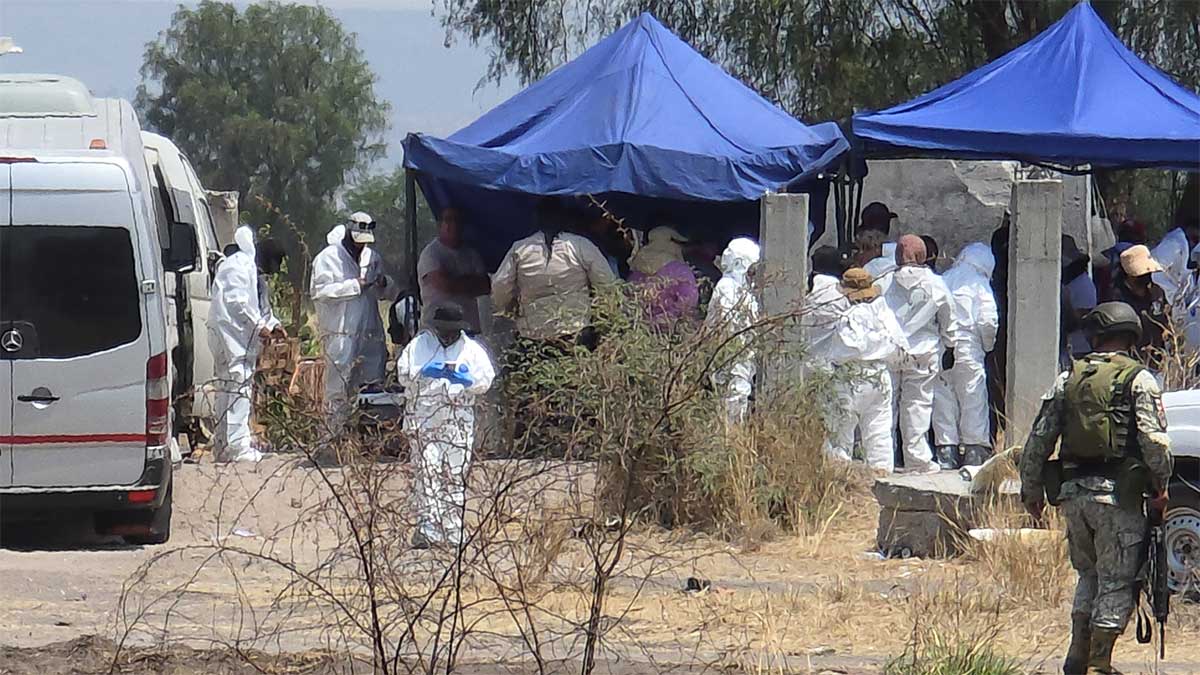 cinco cuerpos en pozo