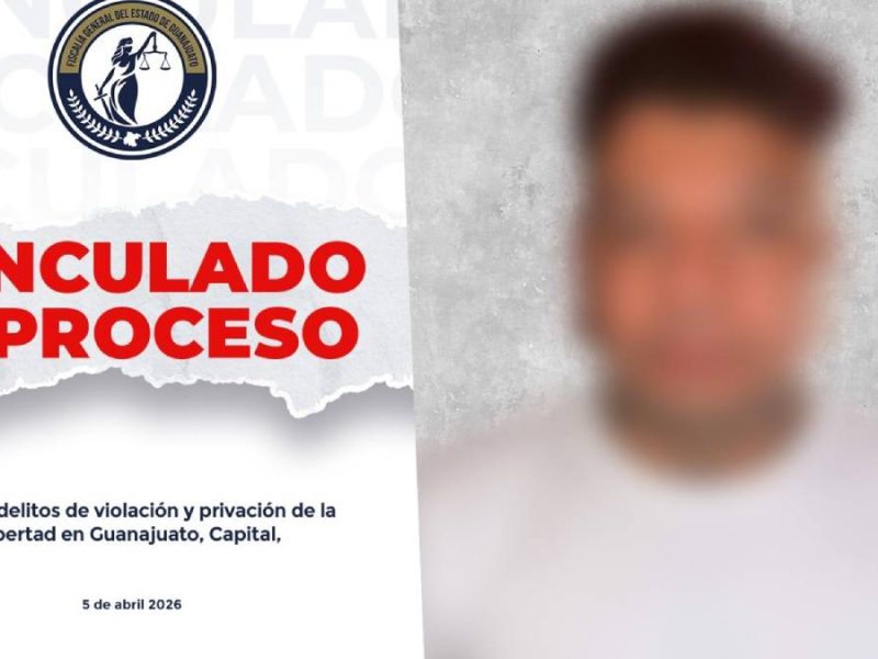 Antonio Josafat fue vinculado en Guanajuato capital por violación y privación de la libertad