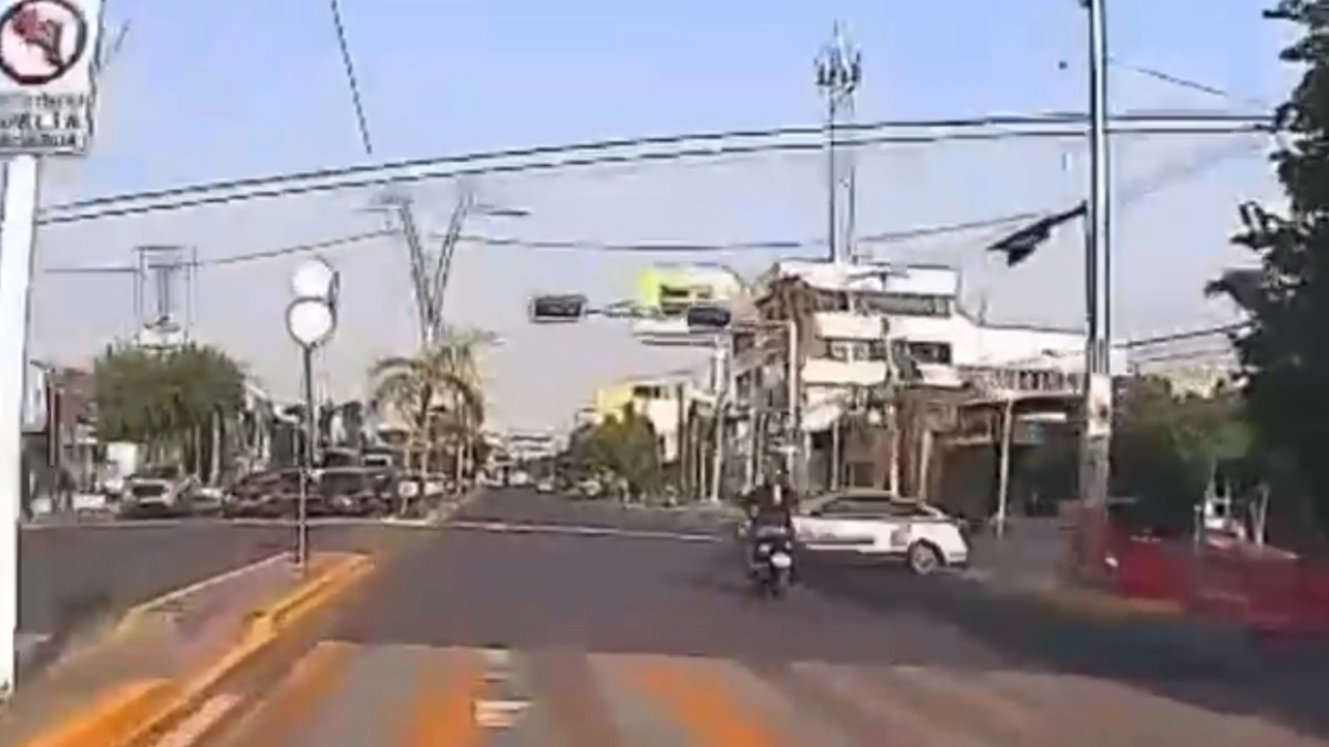 Accidente de motociclista en Celaya