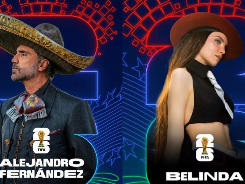 Alejandro Fernández y Belinda cantarán antes del primer juego del Mundial. FIFA.