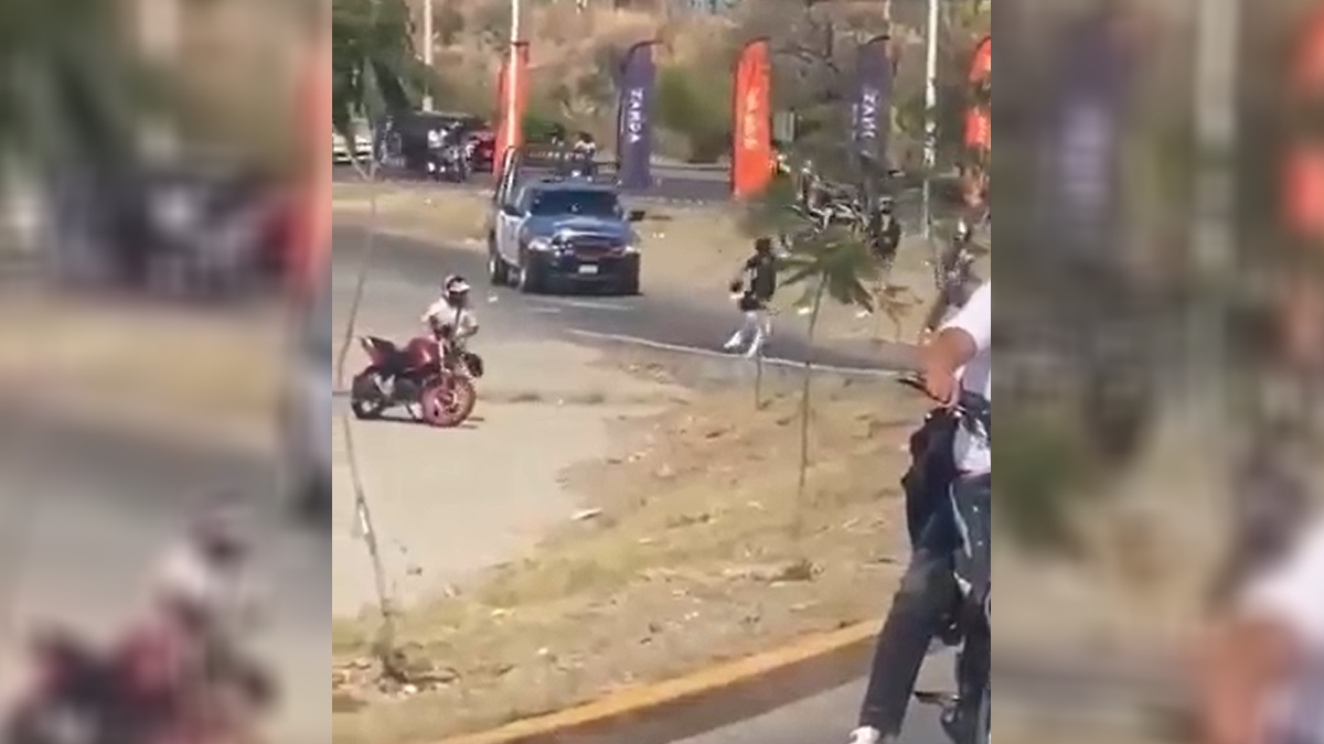 Avientan piedras a patrulla en León
