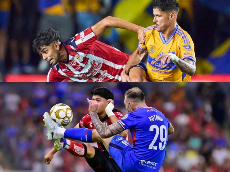 Chivas vs Tigres y Cruz Azul vs Atlas, por los dos primeros boletos a semifinales del Clausura 2026