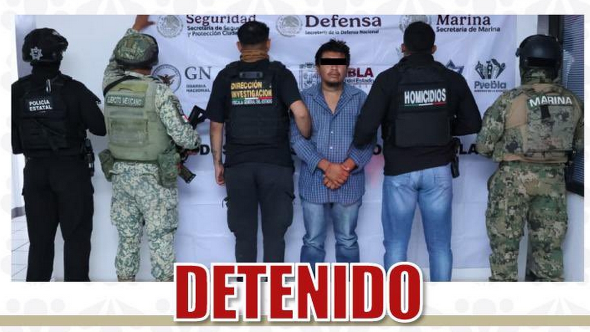 Detenido por multihomicidio en Puebla