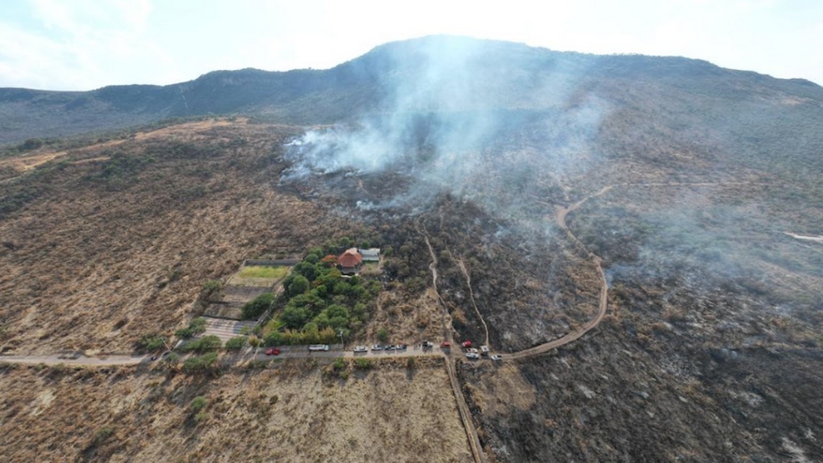 Incendio en Purísima del Rincón 1