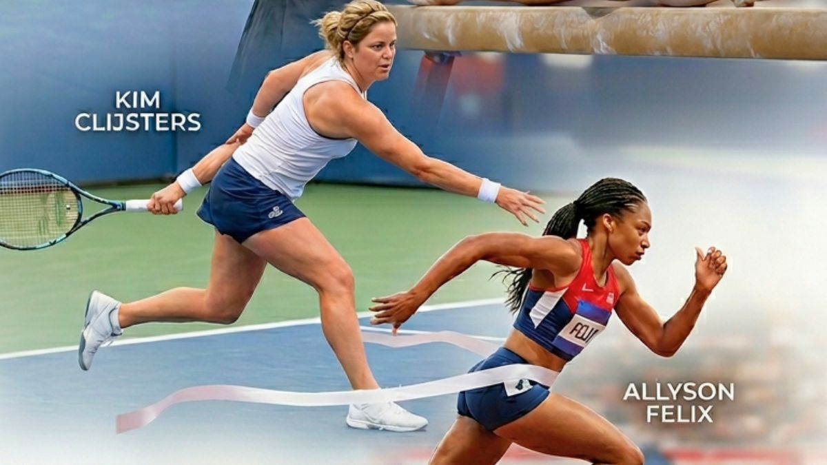 Kim Clijsters y Allyson Felix volvieron a competir tras ser madres. IA.