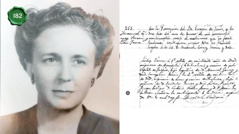Lidia Torres, esposa de Gómez Morin