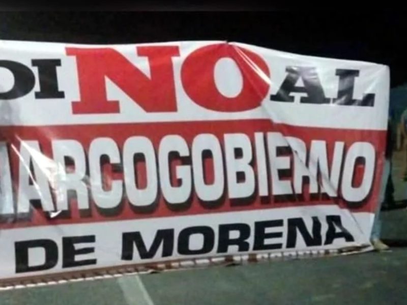 Morena denuncia boicot de Maru Campos por bloqueos a movilización nacional contra ella