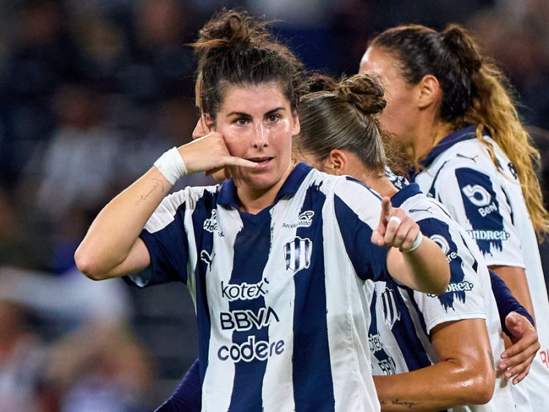 Lucía García logra hat-trick, Rayadas golea a Cruz Azul Femenil y llega a semifinales del Clausura 2026