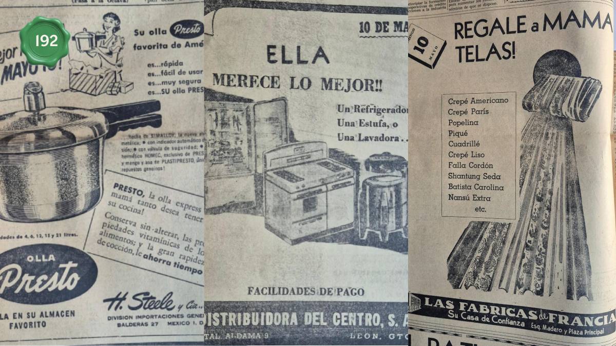 Así eran los regalos para mamá en los años 50