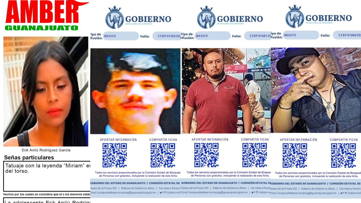 Reportan cuatro desaparecidos en Guanajuato