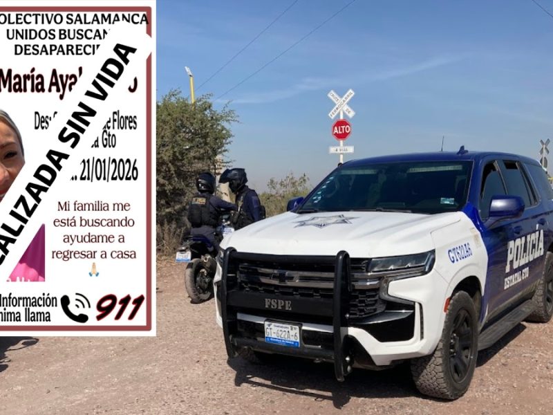 Aparece muerta Rosa María Ayala Razo, comando se la llevó a la fuerza en Salamanca