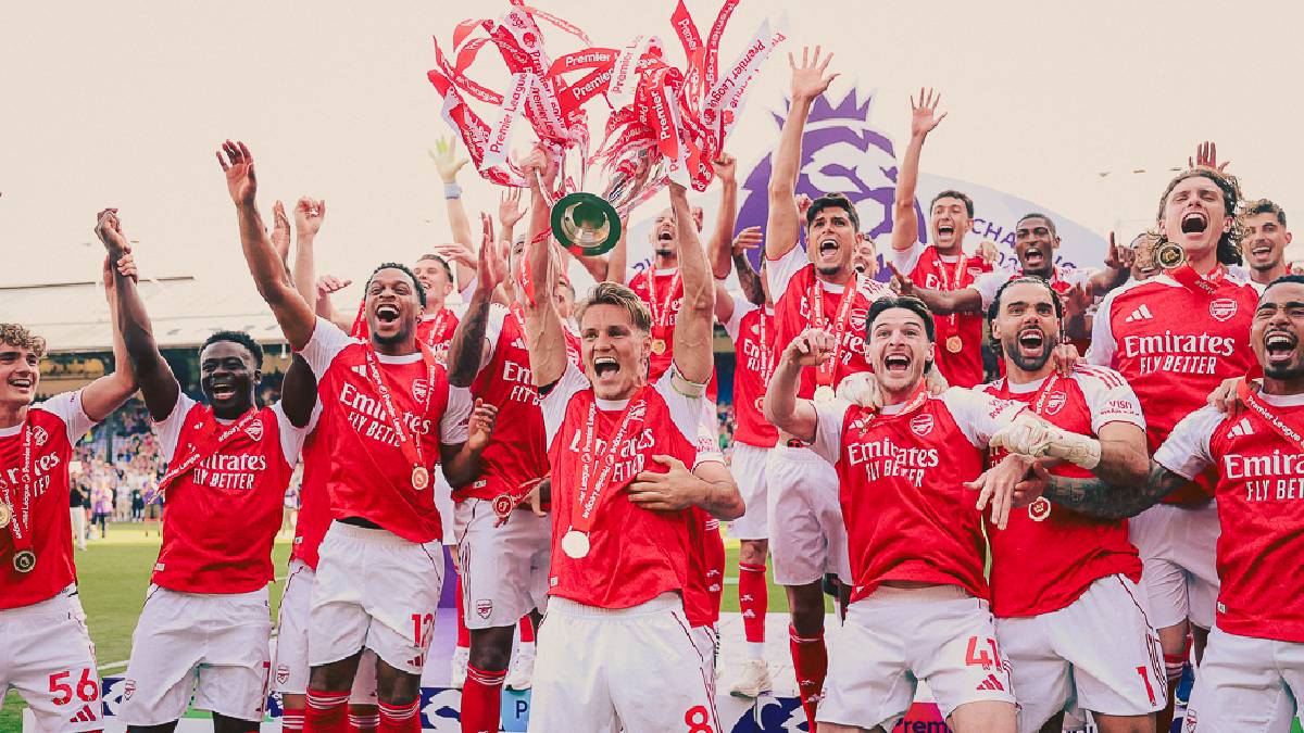 Arsenal rompe sequía y es campeón de la Premier League tras 22 años - Foto: Arsenal FC.